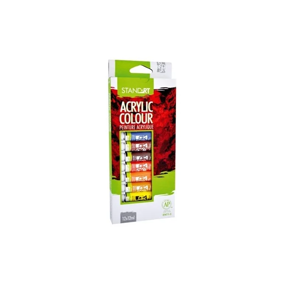 Akrilfesték Standart 12 x 12 ml