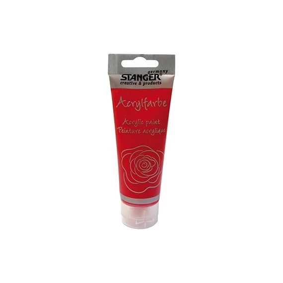 Akrilfesték Stanger 75 ml cinóberpiros
