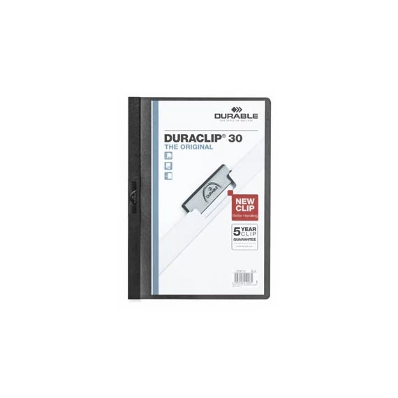 Clip-mappa Durable Duraclip A/4 30 lapig fekete
