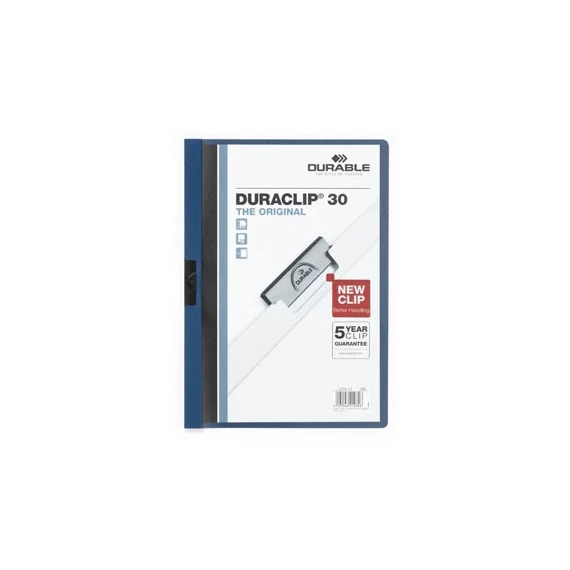 Clip-mappa Durable Duraclip A/4 30 lapig kék