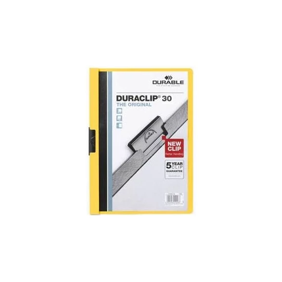 Clip-mappa Durable Duraclip A/4 30 lapig sárga