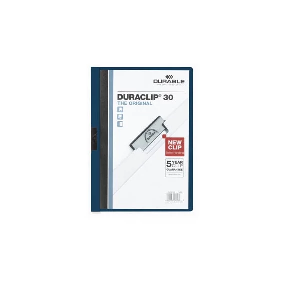Clip-mappa Durable Duraclip A/4 30 lapig sötétkék