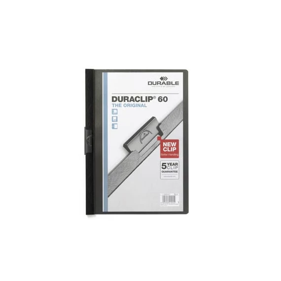 Clip-mappa Durable Duraclip A/4 60 lapig fekete