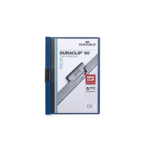 Clip-mappa Durable Duraclip A/4 60 lapig kék