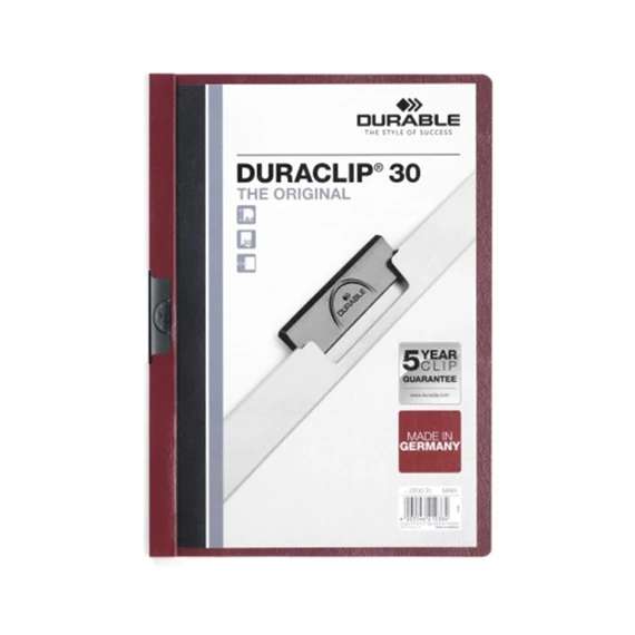 Clip-mappa Durable Duraclip A/4 60 lapig padlizsán
