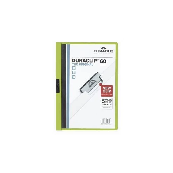 Clip-mappa Durable Duraclip A/4 60 lapig zöld