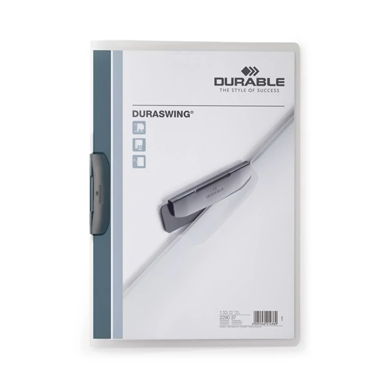 Clip-mappa Durable Duraswing A/4 30 lapig szürke