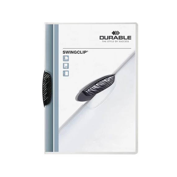 Clip-mappa Durable Swingclip A/4 30 lapig fekete