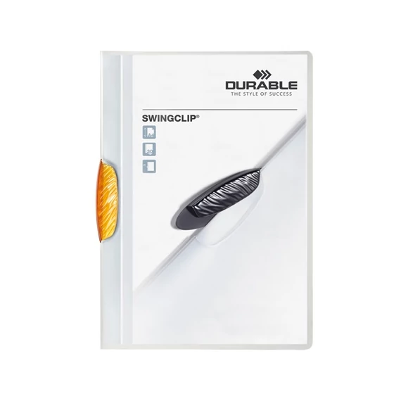 Clip-mappa Durable Swingclip A/4 30 lapig narancssárga