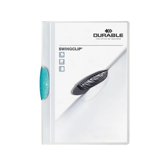 Clip-mappa Durable Swingclip A/4 30 lapig világoskék
