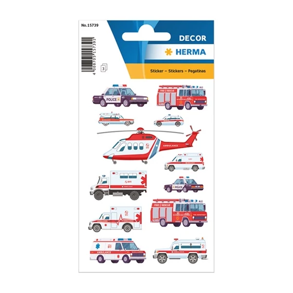 Dekormatrica Herma Kék fényű járművek