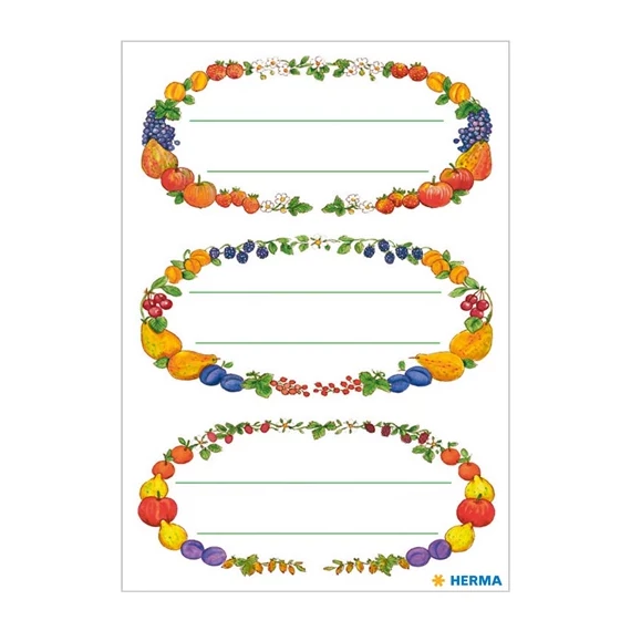 Dekormatrica Herma gyümölcskoszorú