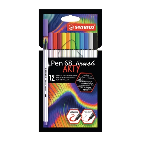 Ecsetfilc Stabilo Pen 68 brush Arty 12 db-os klt.