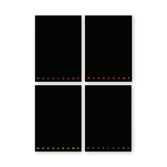 Füzet Pigna Black & Fluo A/4 tűzött 42 lapos vonalas