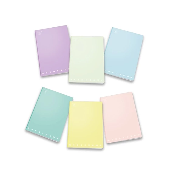 Füzet Pigna Monocromo Pastel A/4 tűzött 42 lapos kockás