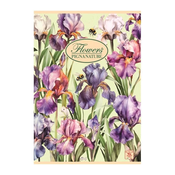 Füzet Pigna Nature Flowers A/5 tűzött 42 lapos kockás