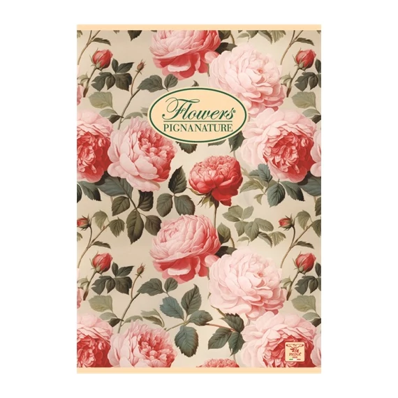 Füzet Pigna Nature Flowers A/5 tűzött 42 lapos vonalas