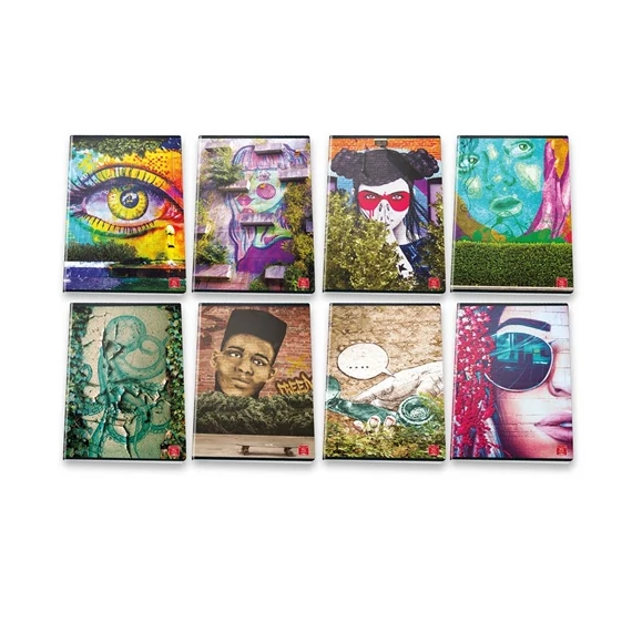 Füzet Pigna Road Art A/4 tűzött 42 lapos kockás