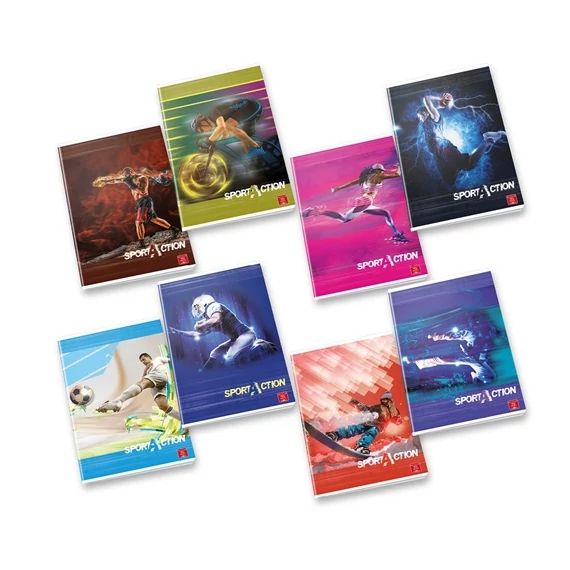 Füzet Pigna Sport Action A/4 tűzött 50 lapos kockás
