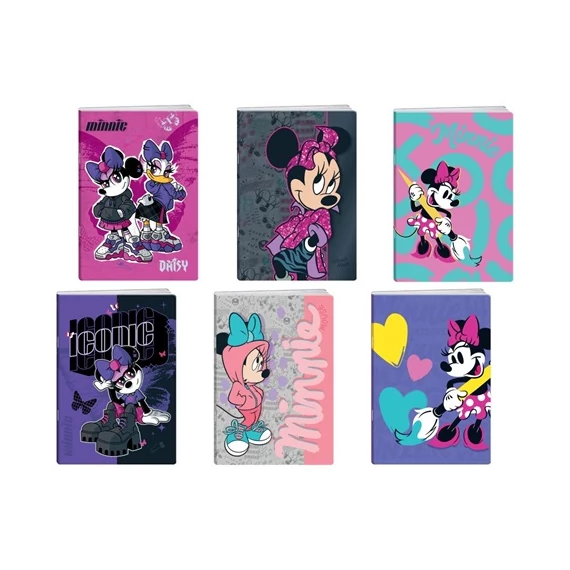 Füzet  Play Minnie Mouse csillogós A/5 tűzött 50 lapos kockás