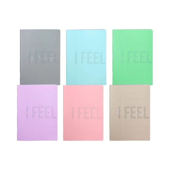 Füzet  Play "feel colors" A/4 tűzött 80 lapos kockás