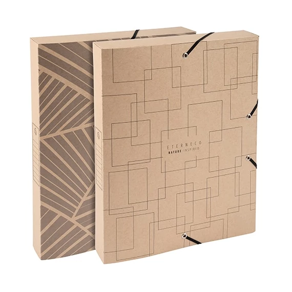 Füzetbox karton Exacompta Eterneco A/4 40 mm gerinccel vegyes minták