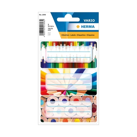 Füzetcímke Herma 3x3 db/csomag Vario Ceruza