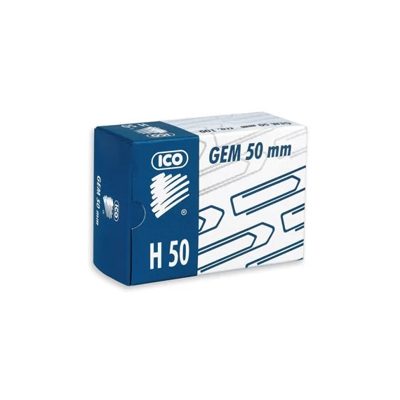 Gemkapocs Ico 50 mm nikkel 100 db/doboz