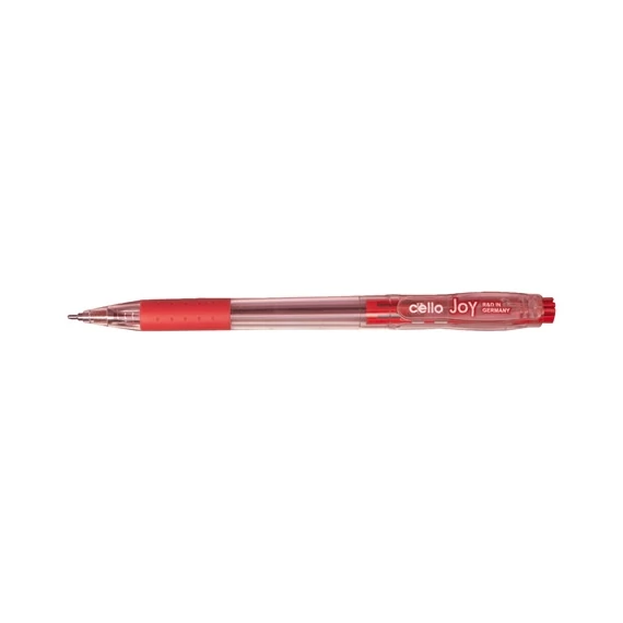 Golyóstoll Cello Joy 0,7 mm piros eldobható