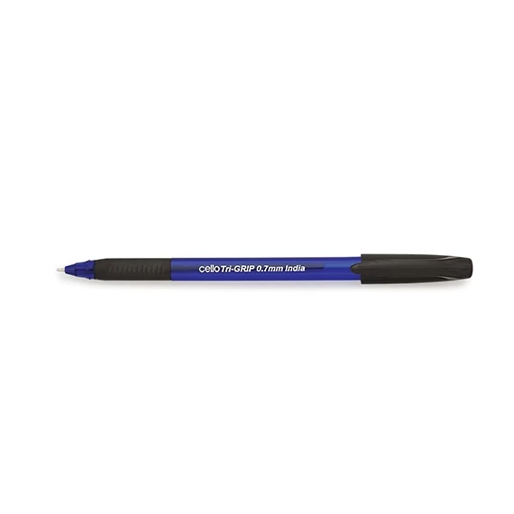 Golyóstoll Cello Tri-Grip kék tolltest 0,7 mm kék eldobható