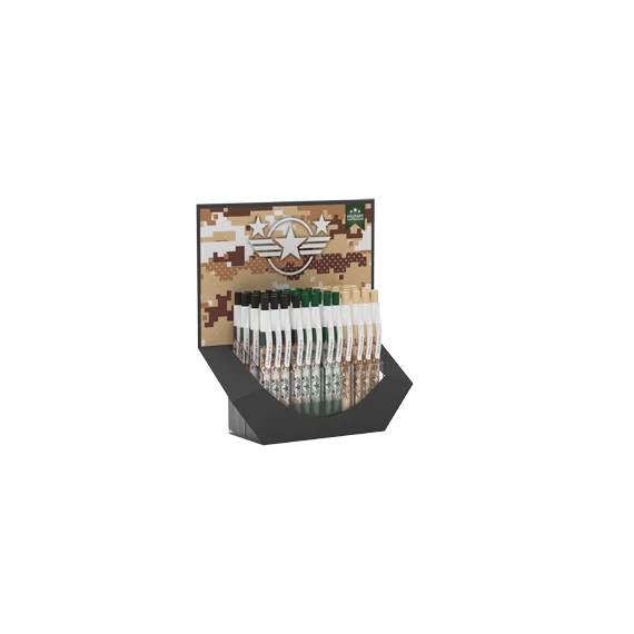 Golyóstoll Ico Military 0,8 mm kék vegyes minták