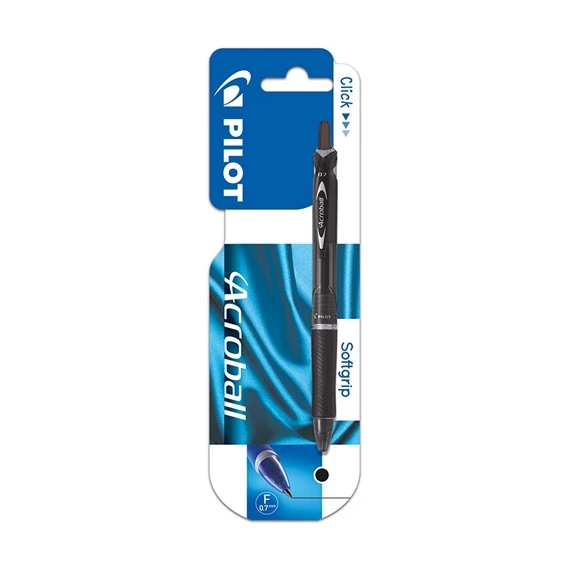 Golyóstoll Pilot Acroball 0.5 mm fekete bliszteres