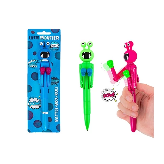 Golyóstoll Trendhaus LITTLE MONSTER bokszolós figura, 3 féle