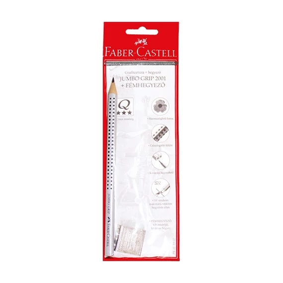 Grafitirón Faber-Castell Grip 2001 Jumbo grafitcsomag:: ceruza+fémhegyező