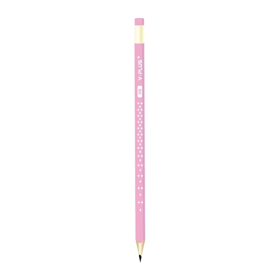 Grafitirón Y-Plus+ Star Pastel HB háromszögletű radíros 12 db/doboz