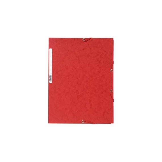 Gumis mappa karton Exacompta prespán A/4 piros