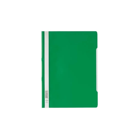 Gyorsfűző PVC Durable A/4 áttetsző előlap zöld