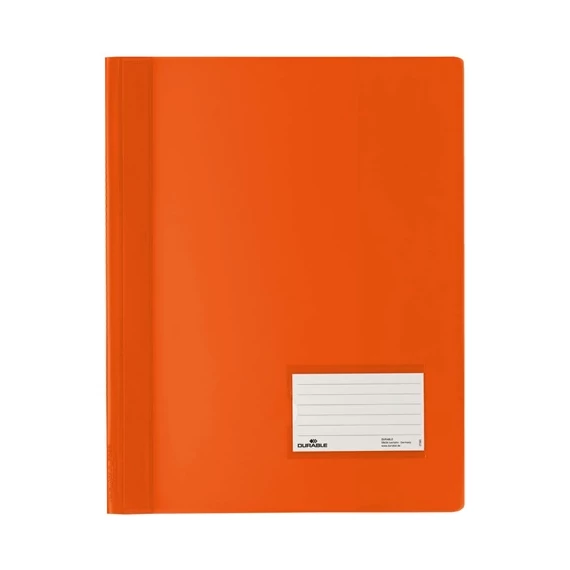 Gyorsfűző PVC Durable Duralux A/4 extra erős narancssárga