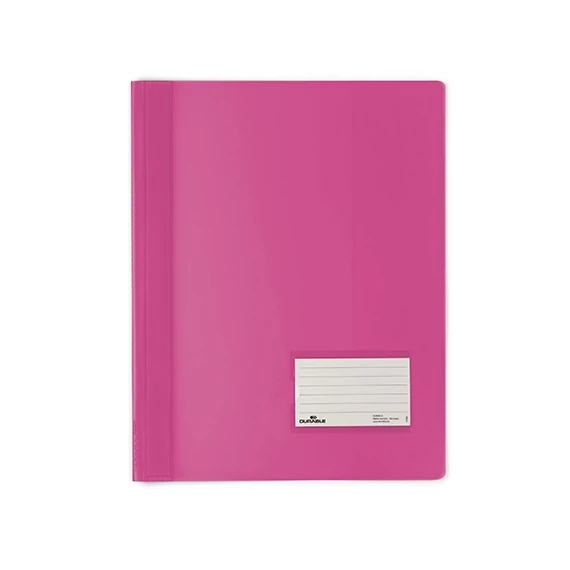 Gyorsfűző PVC Durable Duralux A/4  rózsaszín
