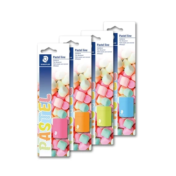 Hegyező Staedtler Pastel Line 1 lyukú műanyag bliszter