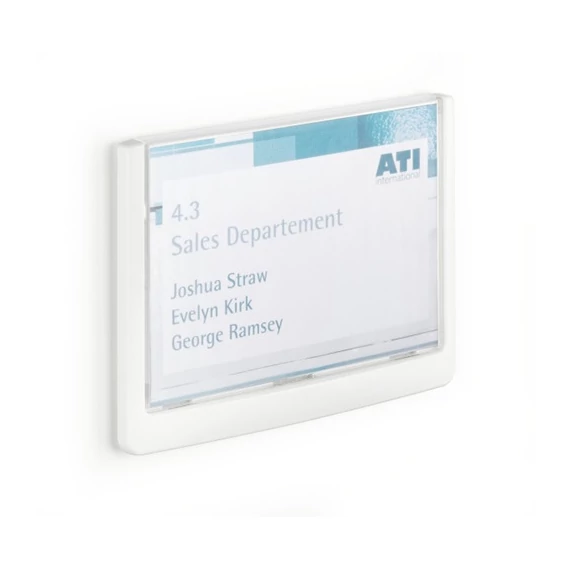 Információs tábla Durable Click Sign 14.9x10,55 cm szürke