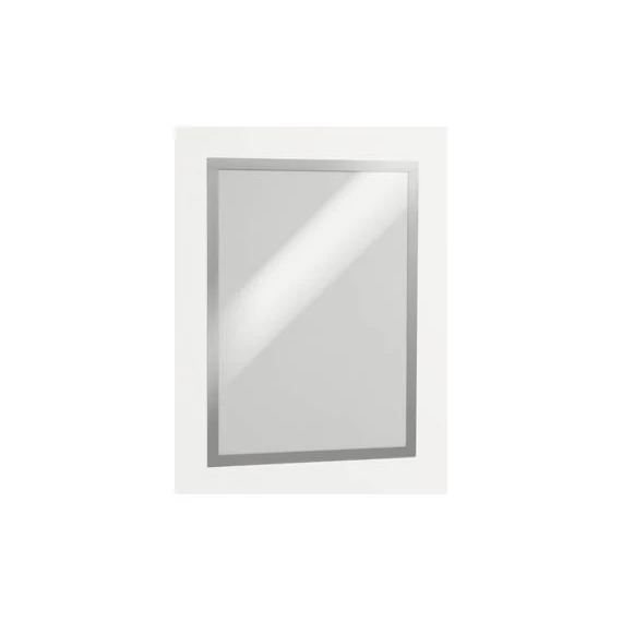 Információs tábla Durable Duraframe A/3 öntapadó hátlappal és mágneses kerettel 2 db/csomag ezüst