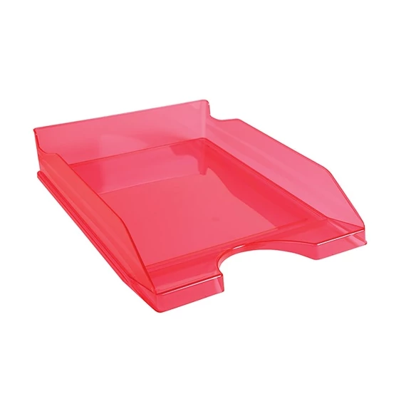 Irattálca műanyag Exacompta Ecotray A/4+ áttetsző málna
