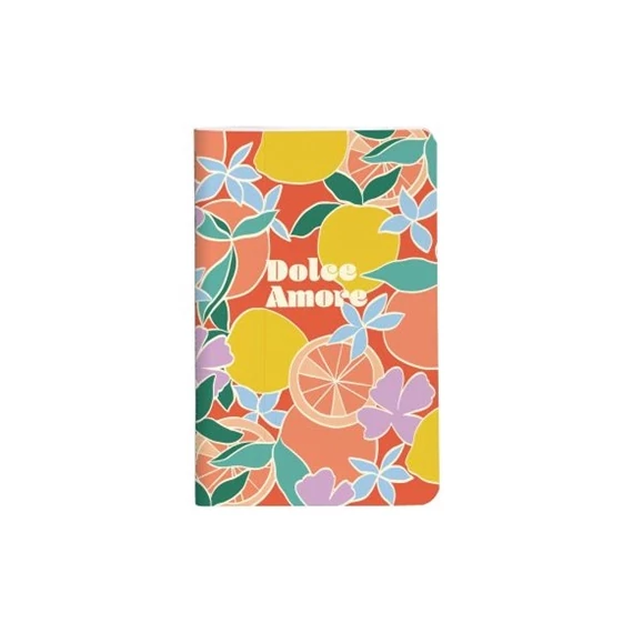 Jegyzetfüzet Clairefontaine Dolce Amore 7,5x12 cm, 24 lapos, sima, vegyes minta