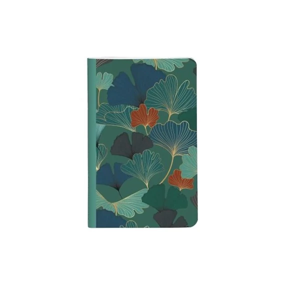 Jegyzetfüzet Clairefontaine Gaia kék 7,5x12 cm, 24 lapos, vonalas, vegyes minta