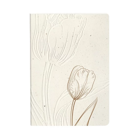 Jegyzetfüzet Clairefontaine Tulip paper, A/5, 14,8x21cm, 64 lapos, pontozott