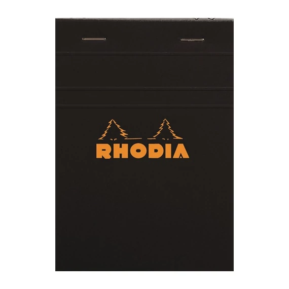 Jegyzettömb Clairefontaine Rhodia Black A/4 80 lapos kockás