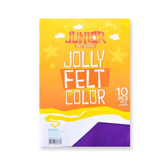 Kreatív Junior filc lapok A/4, lila, 10 db/csomag