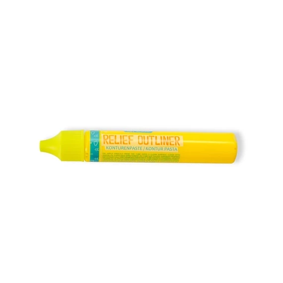 Kreatív Junior kontúrpaszta üvegfestéshez, sárga, 32 ml