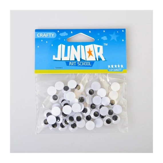Kreatív Junior mozgószem, 10mm, 50 db/csomag
